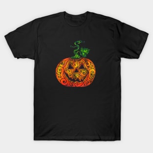 Swirly Pumpkin T-Shirt